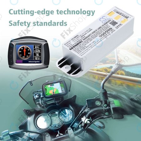 Baterija za Garmin Zumo 400, 550, 2600mAh, Li-Ion, 3.7V, 010-10863-00, 011-01451-00, HQ