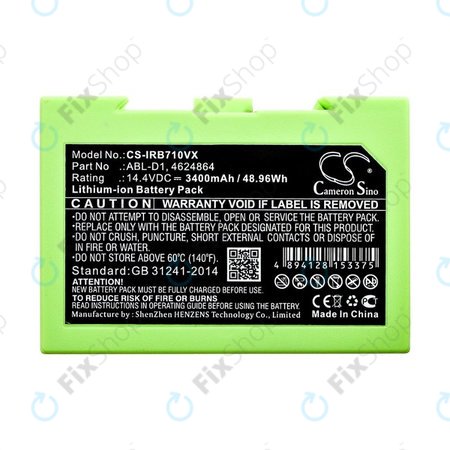 iRobot Roomba e-series, i-series - Baterija ABL-D1, 4624864, ABL-D2 3400mAh HQ