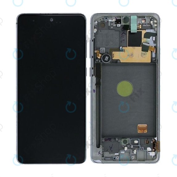 Samsung Galaxy Note 10 Lite N770F - LCD zaslon + zaslon osjetljiv na dodir + okvir (Aura Glow) - GH82-22055B, GH82-22193B, GH82-22194B, GH82-22192B Originalni servisni paket