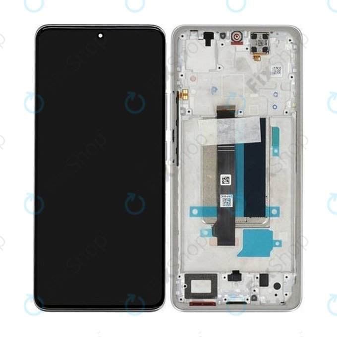 Xiaomi Redmi Note 13 Pro+ 23090RA98C - LCD zaslon + zaslon osjetljiv na dodir + okvir (Moonlight White) - 560001N16U00 Genuine Service Pack