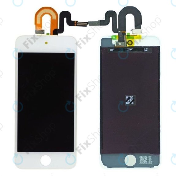 Apple iPod Touch (5. generacija, 6. generacija, 7. generacija) - LCD zaslon + zaslon osjetljiv na dodir + okvir (bijeli)