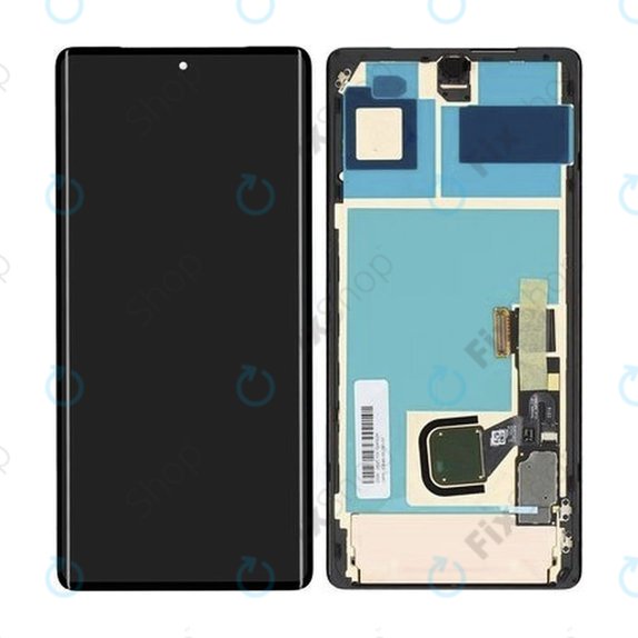 Google Pixel 7 Pro GP4BC GE2AE - LCD zaslon + zaslon osjetljiv na dodir + okvir - G949-00290-01 Originalni servisni paket