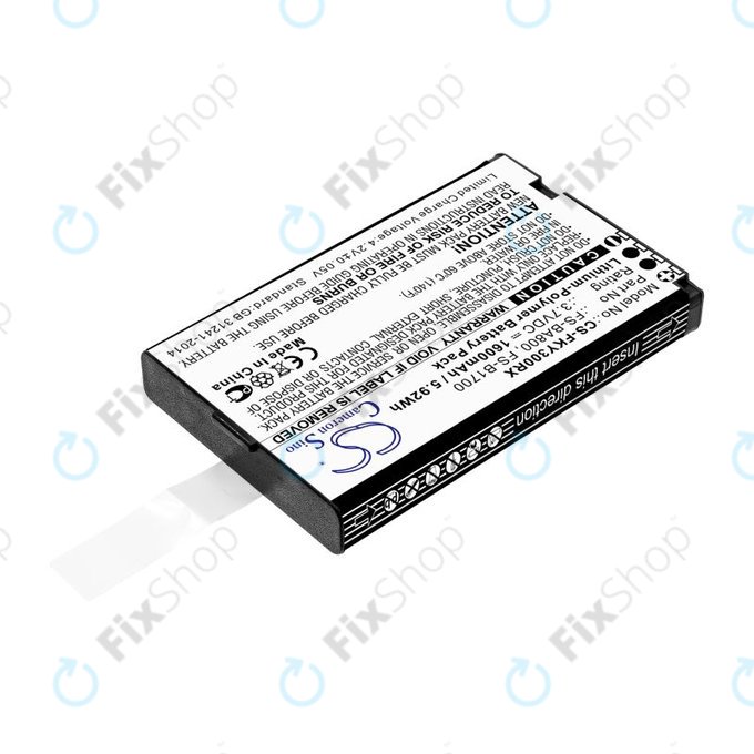 Baterija za Flysky FA605, FS-GT2B, FS-I10, 1600mAh, Li-Pol, 3.7V, FS-BA800, HQ