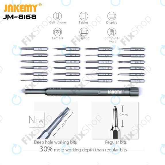 Jakemy JM-8168 - Višenamjenski magnetski precizni set odvijača 24u1