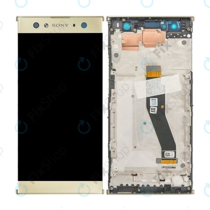 Sony Xperia XA2 Ultra Dual - LCD zaslon + zaslon osjetljiv na dodir + okvir (zlatni) - 78PC2300040 Originalni servisni paket