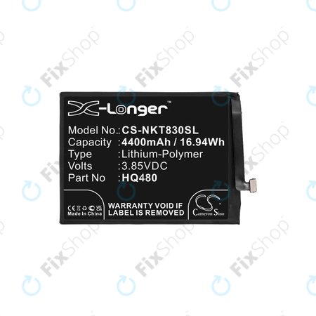 Baterija za Nokia 8.3 2020 5G, 4400mAh, Li-Pol, 3.85V, HQ480, HQ