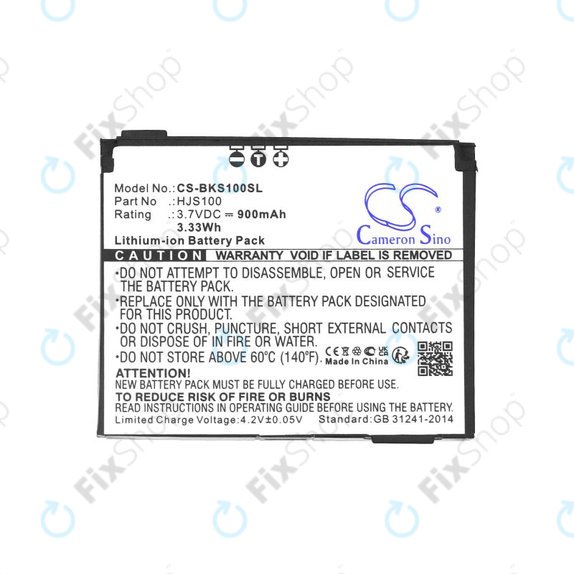 Baterija za Becker HJS 100, HJS100, Li-Ion, 3.7V, 900mAh, HQ