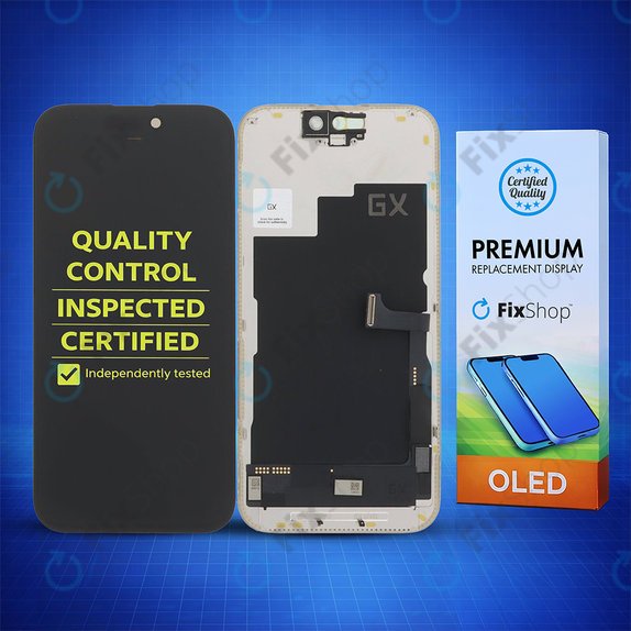 Apple iPhone 15 Pro - LCD zaslon + zaslon osjetljiv na dodir + okvir Hard OLED FixPremium