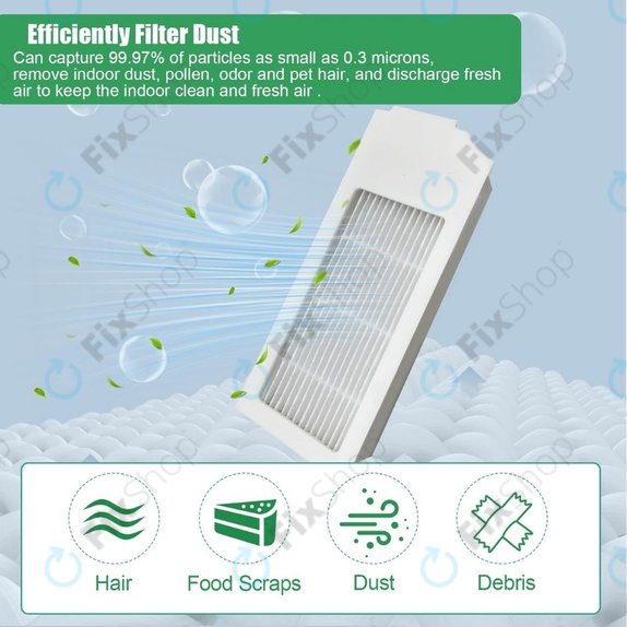 HEPA filter, 2 kom za Ecovacs Deebot N20, N20 Plus, N20 Pro Plus