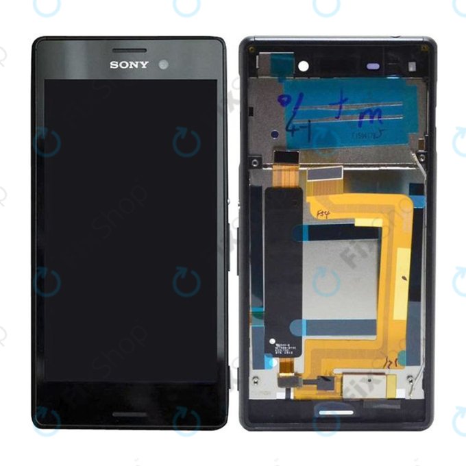 Sony Xperia M4 Aqua E2306 - LCD zaslon + zaslon osjetljiv na dodir + okvir (Black) - 124TUL0015A, 124TUL0011A Genuine Service Pack