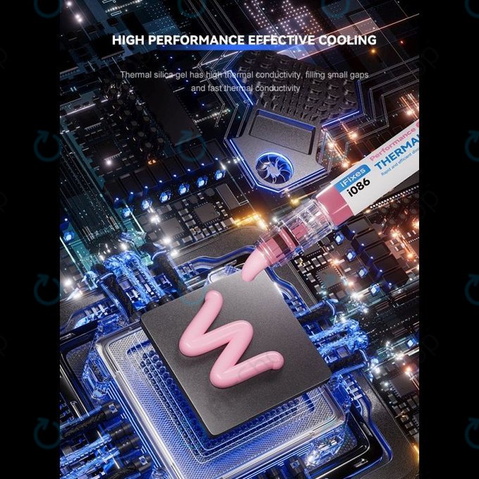 iFixes i086 Pink Performance Thermal Compound - termalna pasta za telefon/tablet, 8g