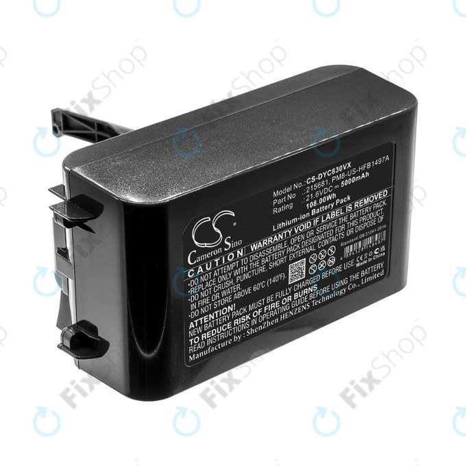 Dyson V8 - Baterija 215681, PM8-US-HFB1497A Li-Ion 5000mAh HQ