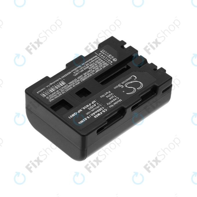 Baterija za Sony CCD-TR108, Cyber-shot DSC-S50, 1300mAh, Li-Ion, 7.4V, NP-QM51, HQ