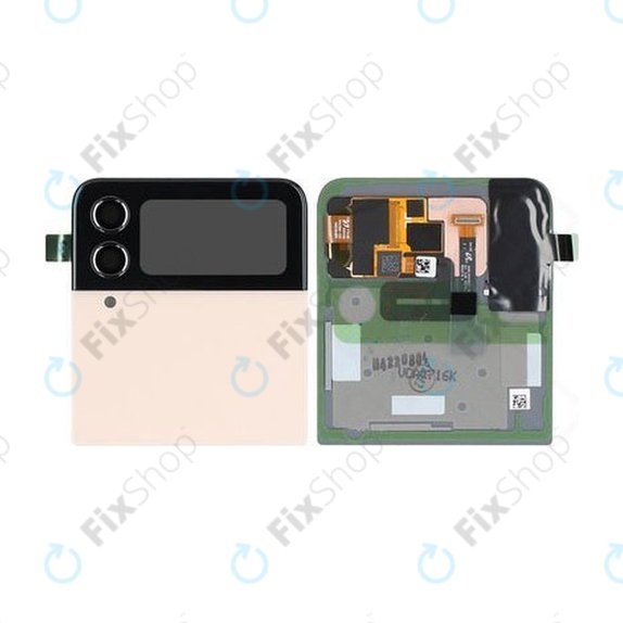 Samsung Galaxy Z Flip 4 F721B - LCD zaslon + zaslon osjetljiv na dodir + okvir (vanjski) (roza zlatna) - GH97-27947C Originalni servisni paket