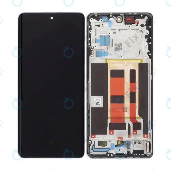 Oppo Reno 10 CPH2531 - LCD zaslon + zaslon osjetljiv na dodir + okvir (Silvery Grey) OLED