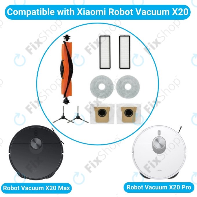 Xiaomi Robot Vacuum X20 Max, X20 Pro - Kompletan set