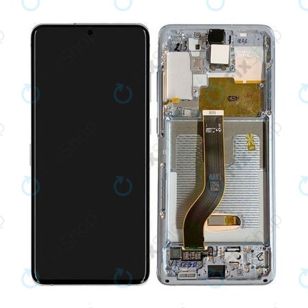 Samsung Galaxy S20 Plus G985F - LCD zaslon + zaslon osjetljiv na dodir + okvir (Cloud White) - GH82-22134B, GH82-22145B Originalni servisni paket