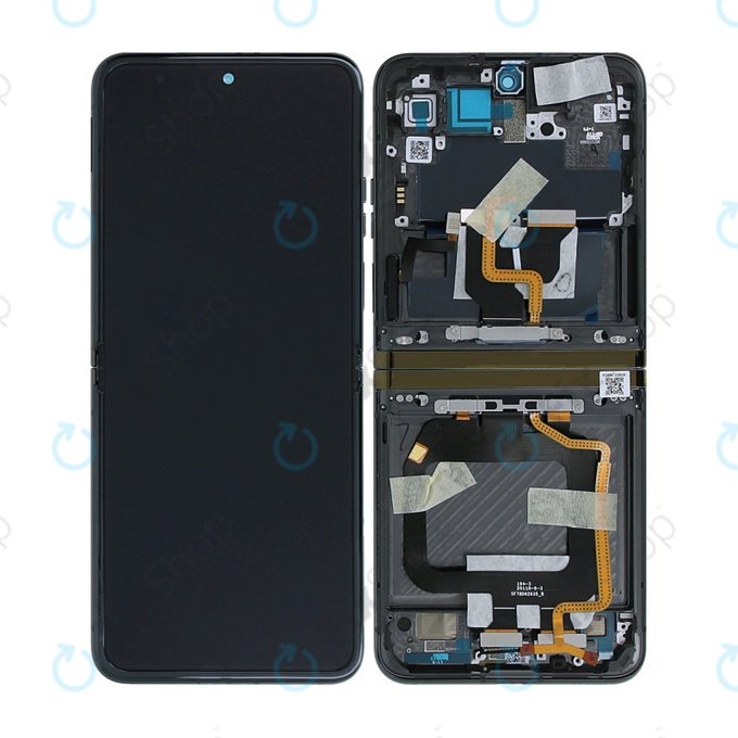 Motorola Razr 40 Ultra - LCD zaslon + zaslon osjetljiv na dodir + okvir (Infinite Black) - 5D68C22606 Genuine Service Pack