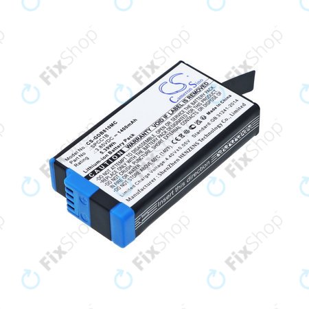 Baterija za GoPro Max, Max 360, Acbat-001, 1400mAh, Li-Ion, 3.85V, SPCC1B, HQ