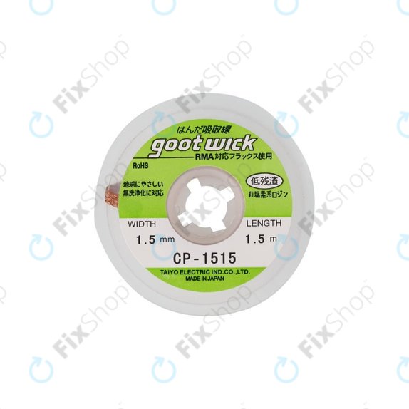 Goot CP-1515 - Konvencionalni fitilji za odlemljivanje - 1.5mm