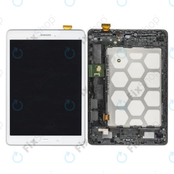Samsung Galaxy Tab A 9.7 T555 - LCD zaslon + zaslon osjetljiv na dodir + okvir (bijeli) - GH97-17424C Originalni servisni paket