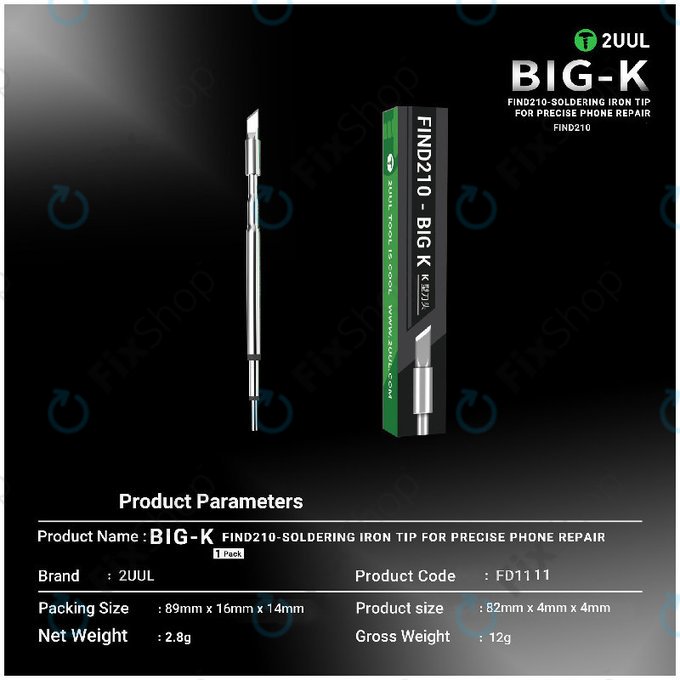 Vrh lemila, tip nož (K), 2UUL C210