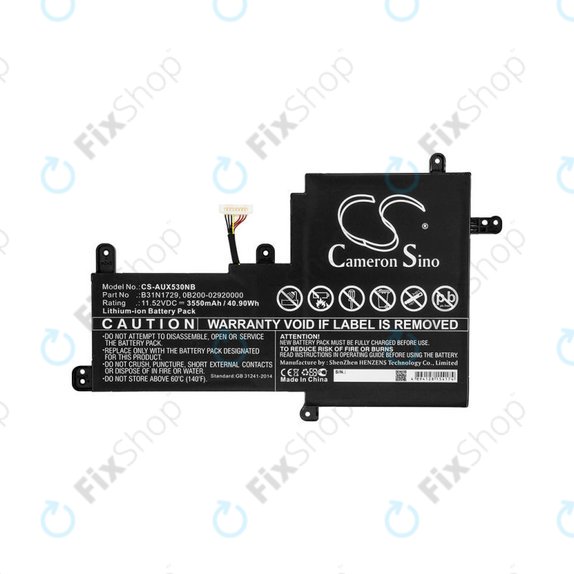 Baterija za Asus VivoBook S15, X530, 3550mAh, Li-Ion, 11.52V, B31N1729, HQ