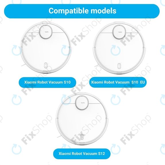 Set rezervnih dijelova za Xiaomi Robot Vacuum S10, S10 EU, S12 (2x Glavne četke, 4x Filteri, 4x Bočne četke, 4x Krpice za mop)
