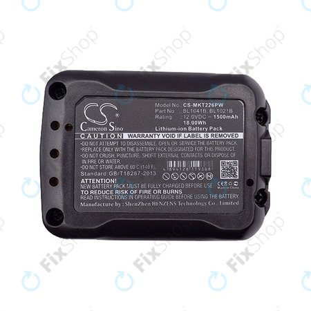 Makita CXT, C, D, F, H, J, P, R, S, T-serija - Baterija BL10xx Li-Ion 12V 1500mAh HQ