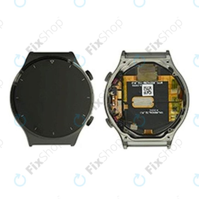 Huawei Watch GT 2 Pro Vidar-B19 - LCD zaslon + zaslon osjetljiv na dodir + okvir (Night Black) - 02353VUA Genuine Service Pack