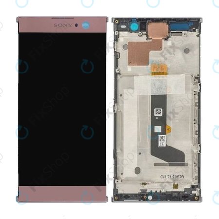 Sony Xperia XA2 Dual - LCD zaslon + zaslon osjetljiv na dodir + okvir (roza) - 78PC0600040 Originalni servisni paket