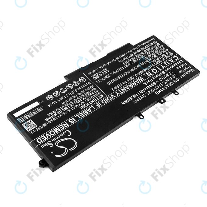 Baterija za Dell Latitude 14 5490, Latitude 14 5491, 8800mAh, Li-Ion, 7.6V, 00JWGP, HQ