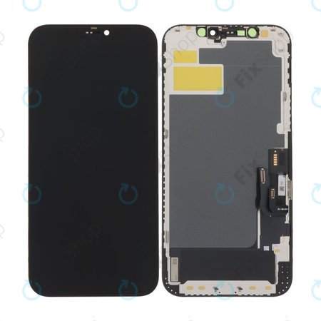 Zaslon Soft OLED za iPhone 12, 12 Pro - Dodirno staklo + Okvir, DIAGNOSTIC