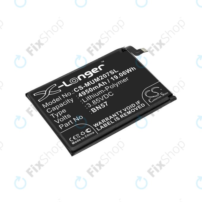Baterija za  Xiaomi Poco X3 NFC M2107J20CG, 4950mAh, Li-Pol, 3.85 V, BN57, HQ