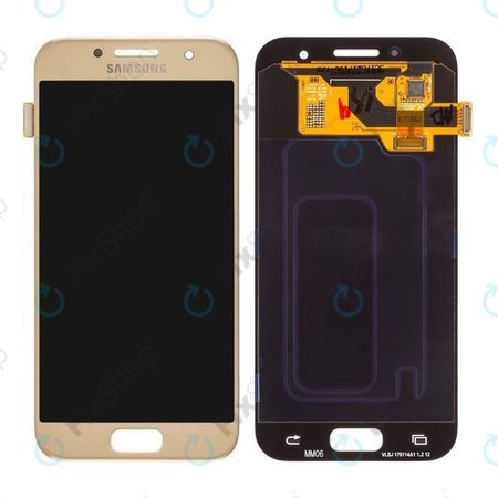 Samsung Galaxy A3 A320F (2017) - LCD zaslon + zaslon osjetljiv na dodir (Gold Sand) - GH97-19732B, GH97-19753B Originalni servisni paket
