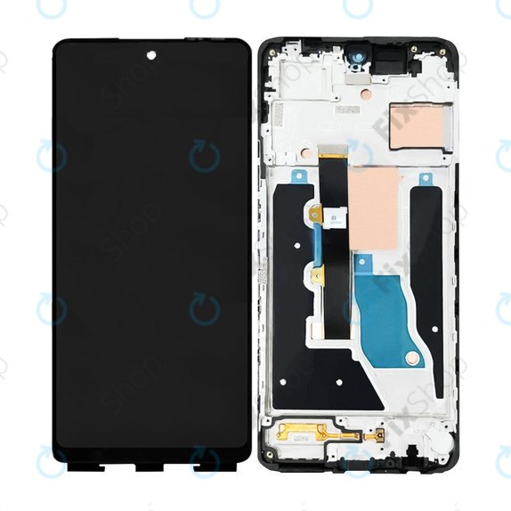 Infinix Note 30 VIP - LCD zaslon + zaslon osjetljiv na dodir + okvir (Magic Black) TFT
