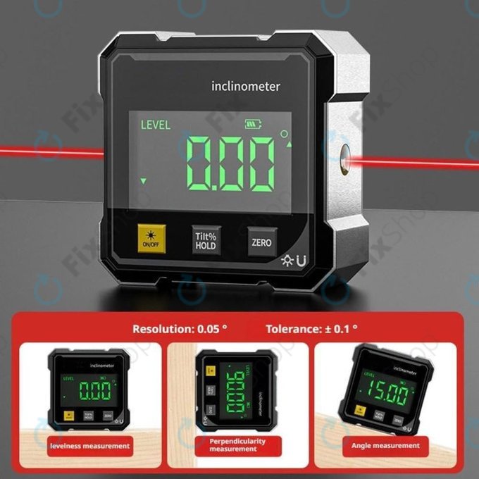 Digitalni kutomjer s magnetom i laserom