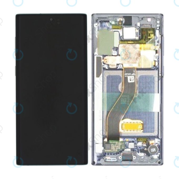 Samsung Galaxy Note 10 - LCD zaslon + zaslon osjetljiv na dodir + okvir (sjaj aure) - GH82-20817C, GH82-20818C originalni servisni paket