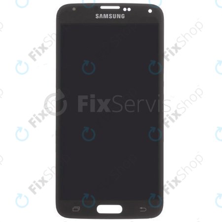 Samsung Galaxy S5 Mini G800F - LCD zaslon + zaslon osjetljiv na dodir (ugljeno crna) - GH97-16147A Originalni servisni paket
