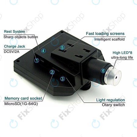 Wi-Fi prijenosni digitalni mikroskop/kamera/povećalo (1080p)