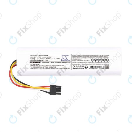 Baterija za Dreame D9 Plus, F9 Pro, 2600mAh, Li-Ion, 14.4V, P2051-4S1P-XWDEV, HQ