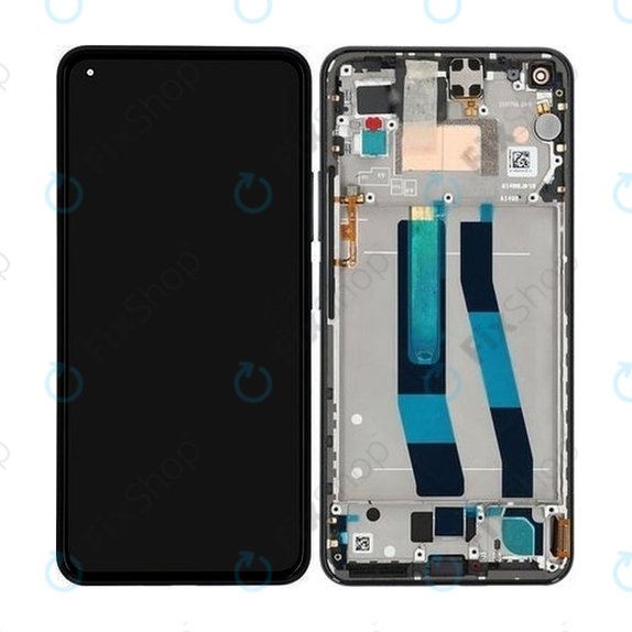 Xiaomi Mi 11 Lite 5G - LCD zaslon + zaslon osjetljiv na dodir + okvir (Truffle Black) - 56000200K900, 56000K00K900 Originalni servisni paket