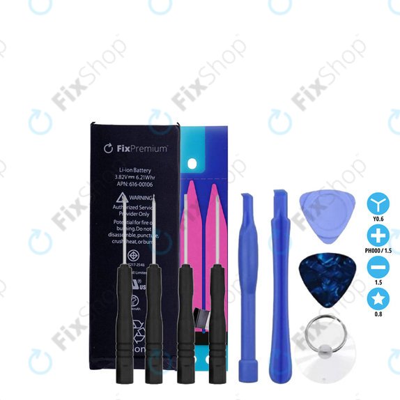 Apple iPhone SE - Baterija 1624mAh FixPremium + Ljepilo za baterije + Set alata - Multipack