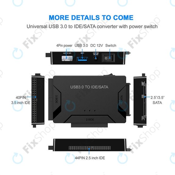 USB 3.0 na SATA / IDE adapter za 2.5" i 3.5" HDD/SSD te optičke pogone