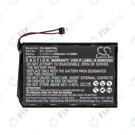 Baterija za Garmin Nüvi 2757, 1500mAh, Li-Ion, 3.7V, 361-00066-00, HQ