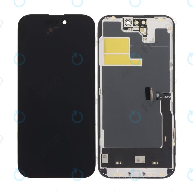 Zaslon Soft OLED za iPhone 14 Pro - Dodirno staklo + Okvir, DIAGNOSTIC