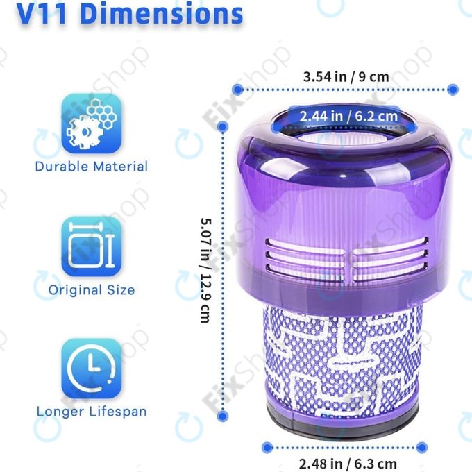 Filter za prašinu, 2 kom za Dyson V11, V15