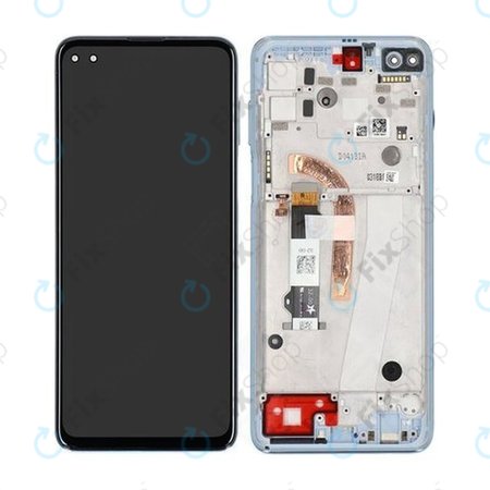Motorola Moto G100 XT2125 - LCD zaslon + zaslon osjetljiv na dodir + okvir (Iridescent Sky) - 5D68C18073 Originalni servisni paket
