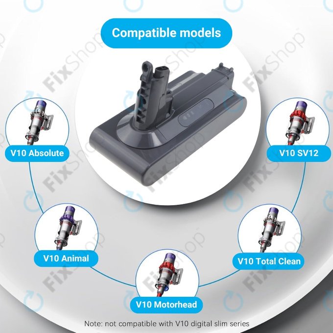 Dyson V10 - Baterija Li-Ion 3000mAh HQ