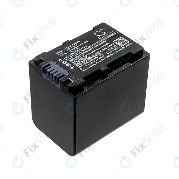 Baterija za Sony Fdr-Ax33, Sony Fdr-Ax40, Sony Fdr-Ax45, Sony Fdr-Ax, 2050mAh, Li-Ion, 7.3V, NP-FV50A, HQ